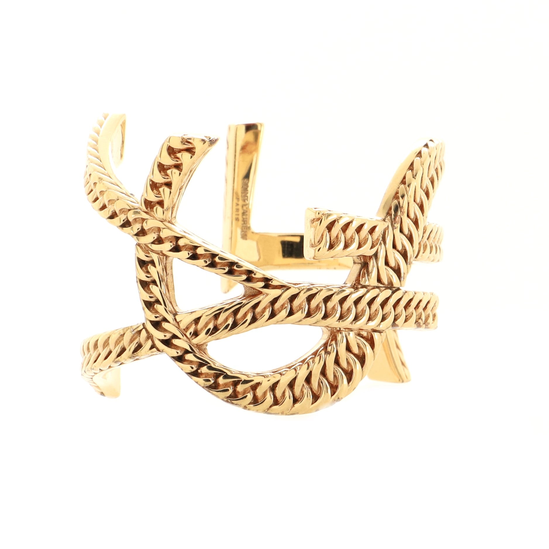 Monogram Chain Cuff Bracelet Metal