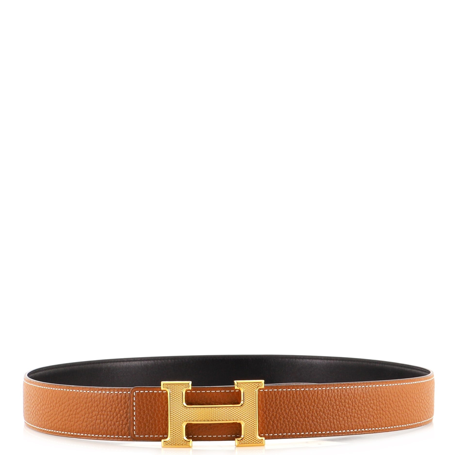 Constance Reversible Belt Leather with Guilloche Hardware Medium 85