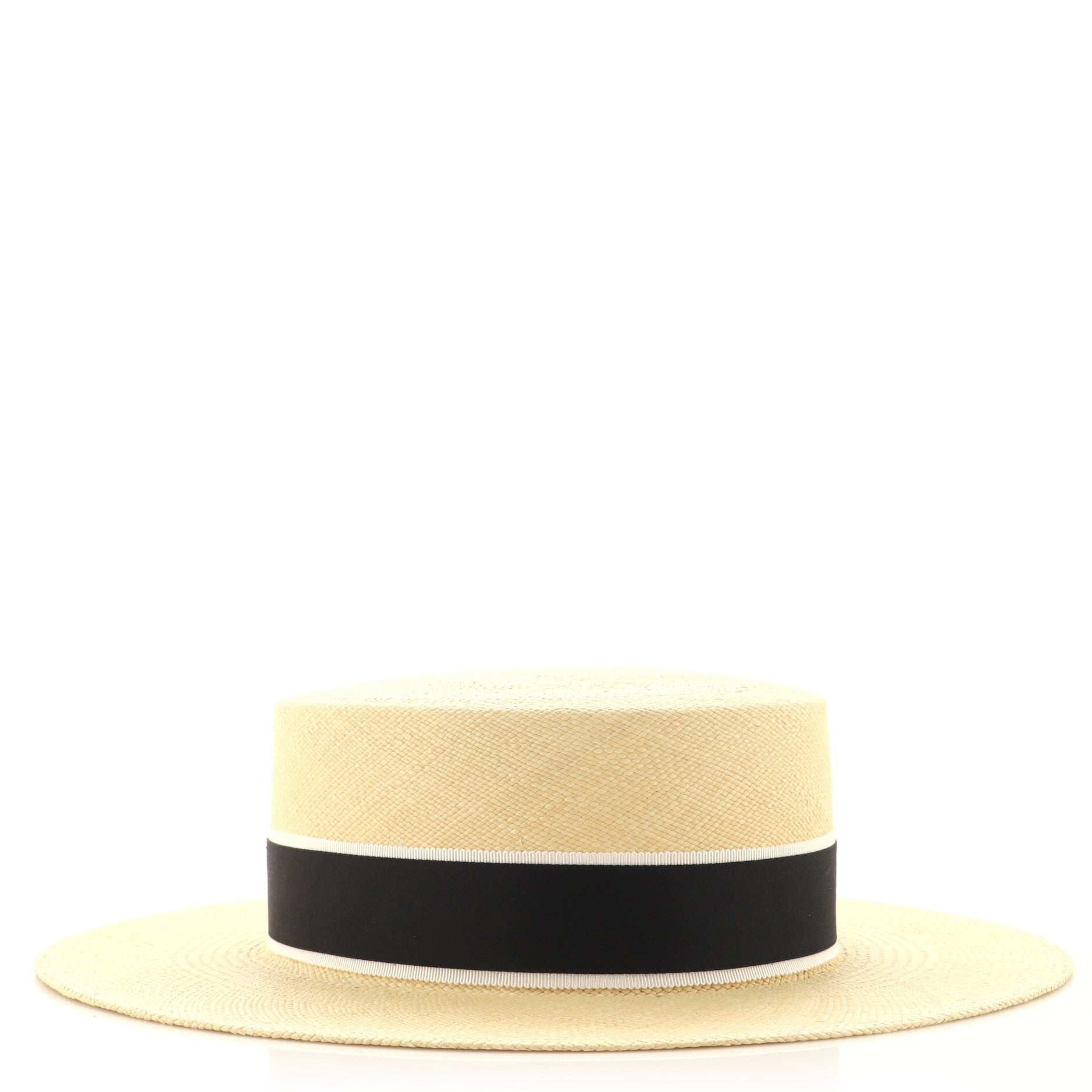 Boater Hat Straw with Grosgrain XXL