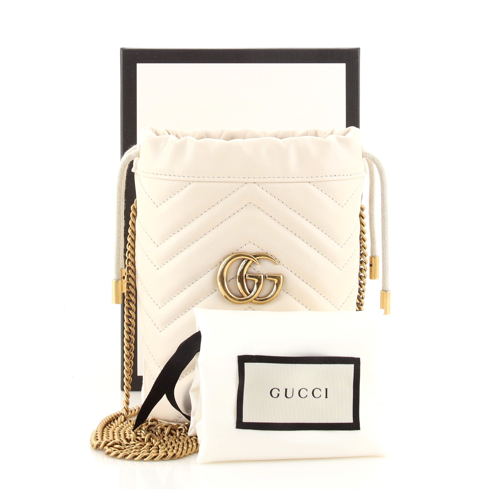 GG Marmont Bucket Bag Matelasse Leather Mini