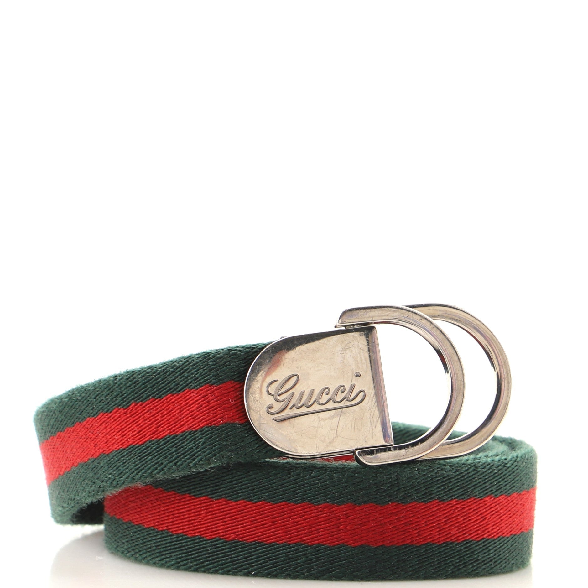 Children's Logo Buckle Web Belt Canvas Thin 0