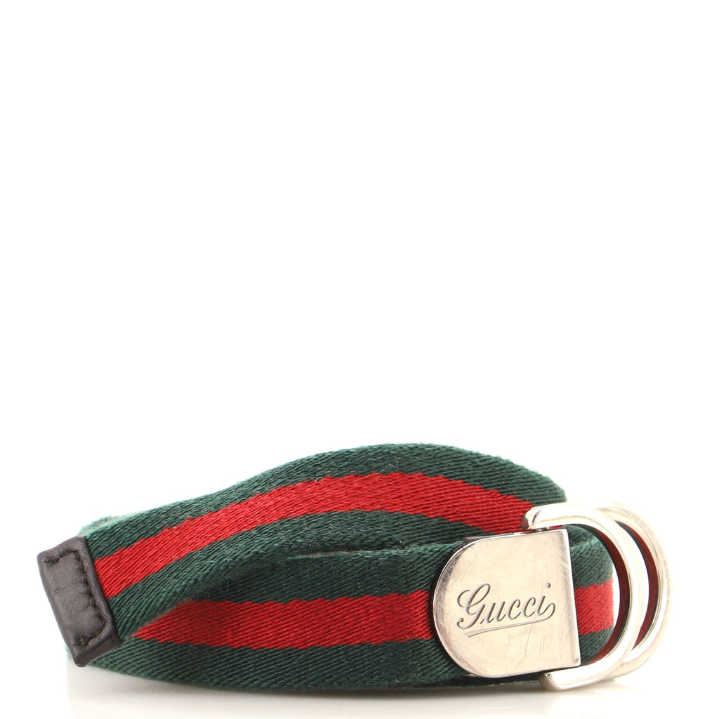 Children's Logo Buckle Web Belt Canvas Thin 0