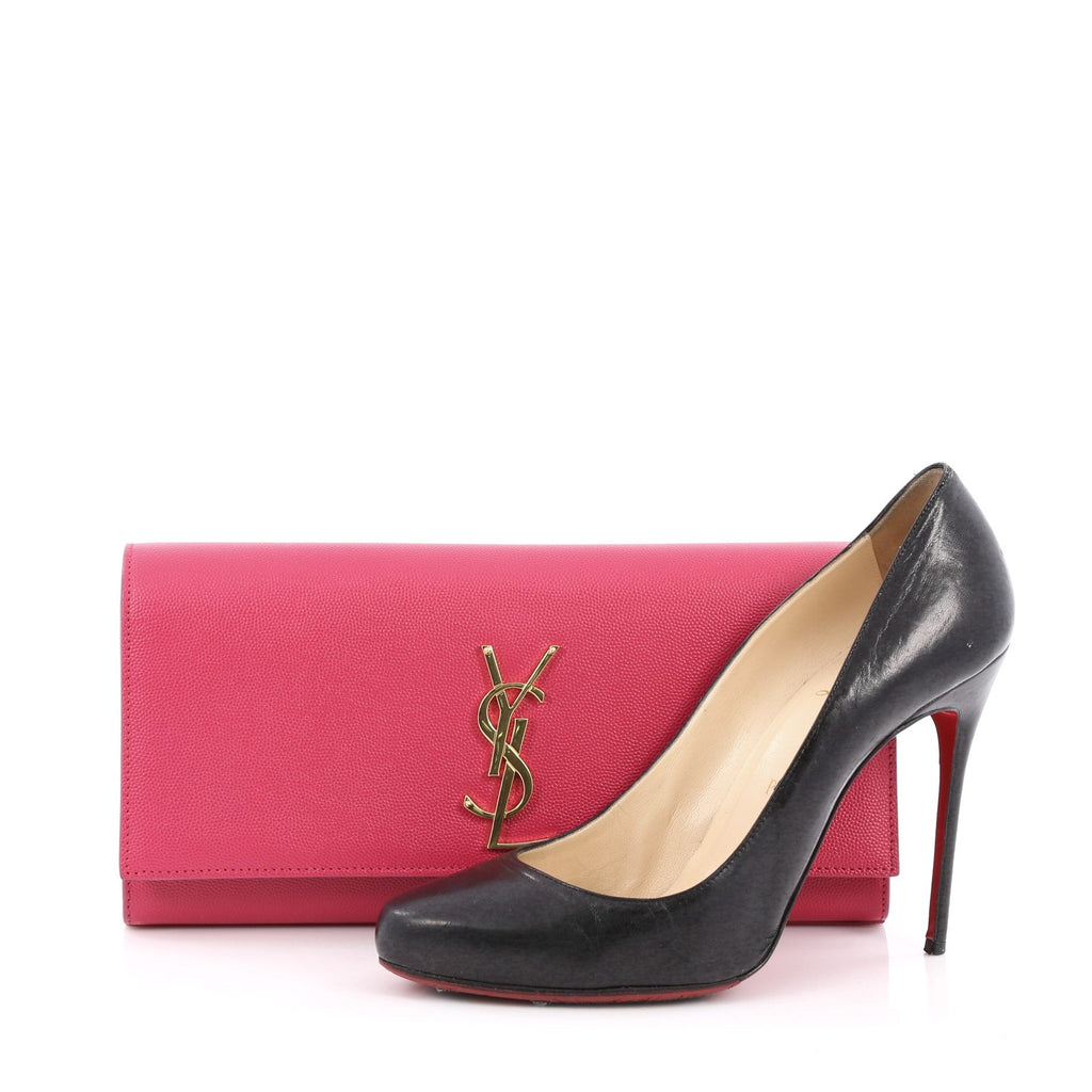 Classic Monogram Clutch Leather Medium
