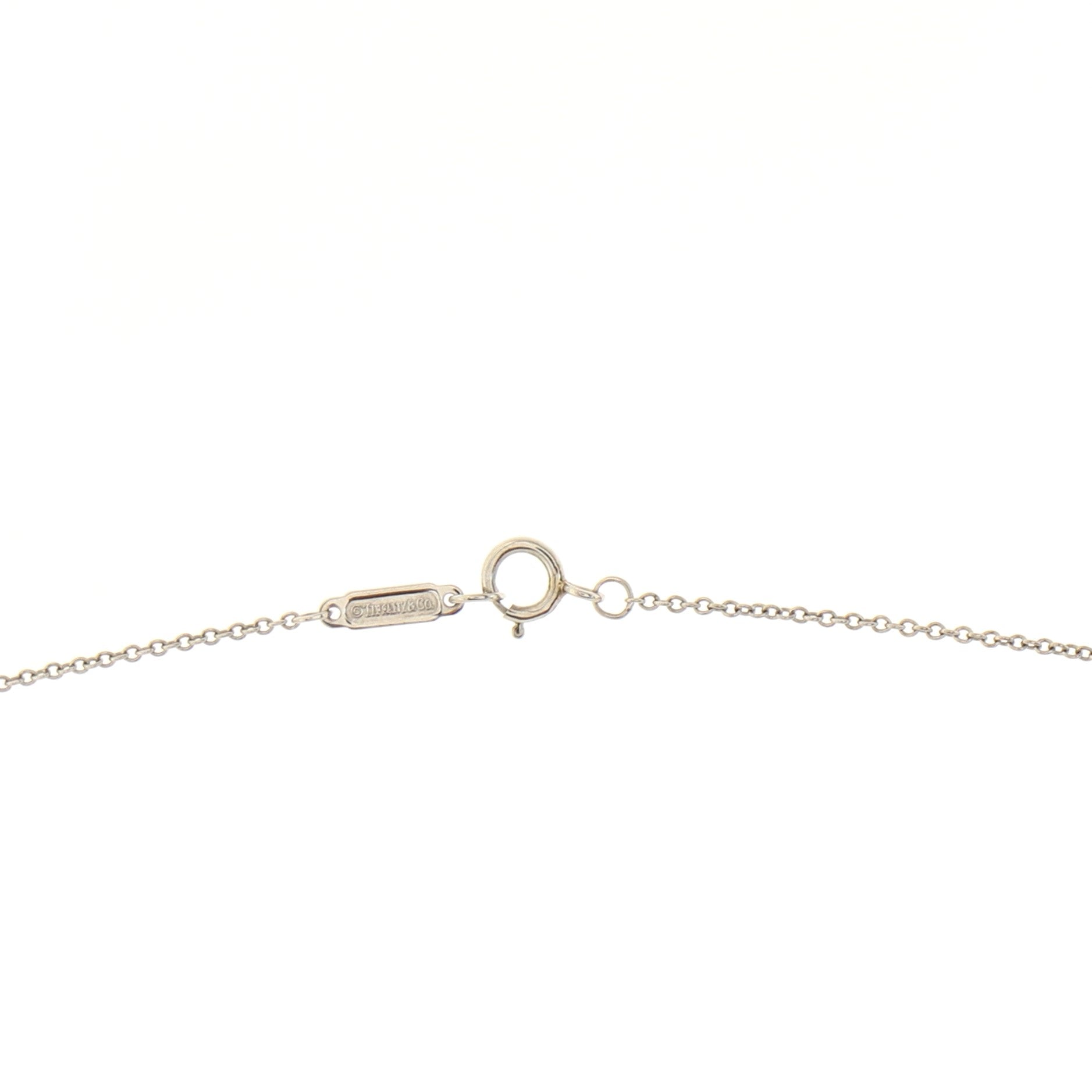 Paper Flowers Pendant Necklace Platinum with Pave Diamonds Small