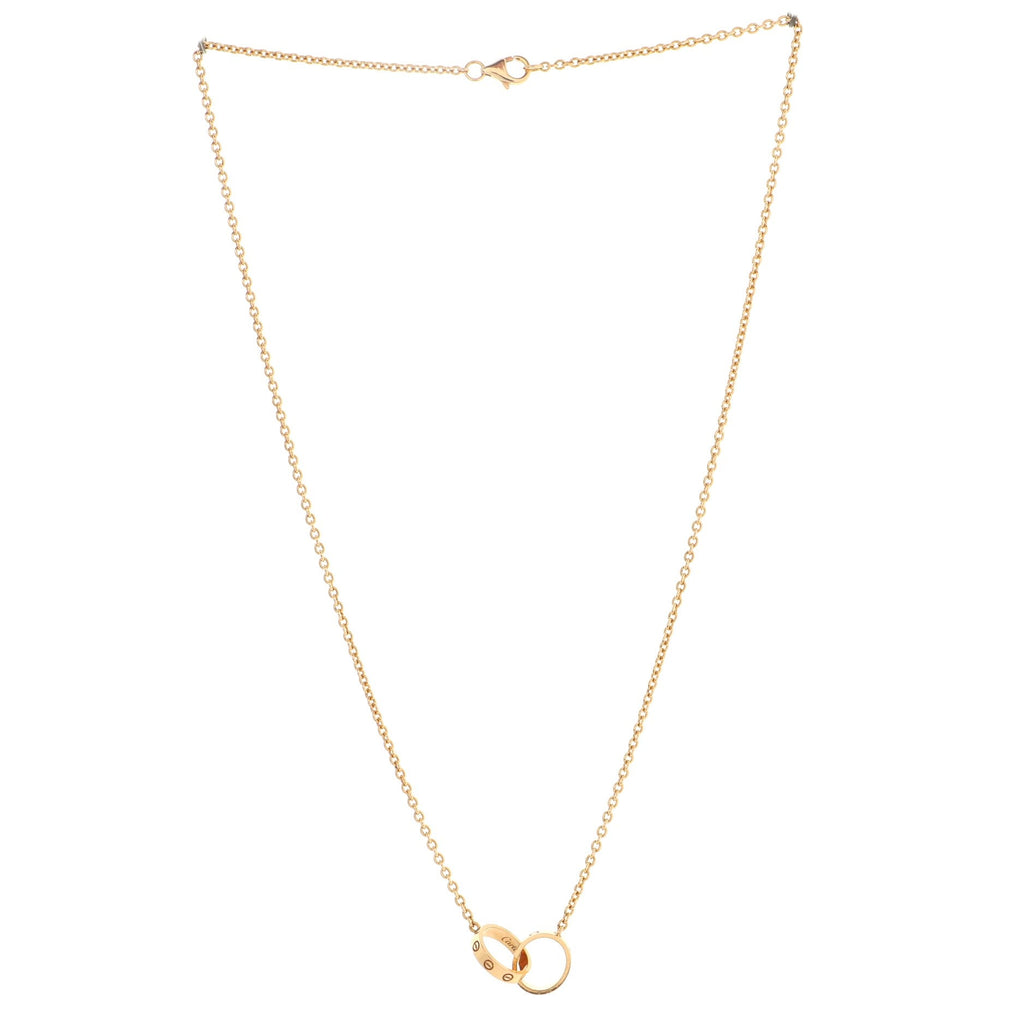 Love Interlocking Necklace 18K Rose Gold