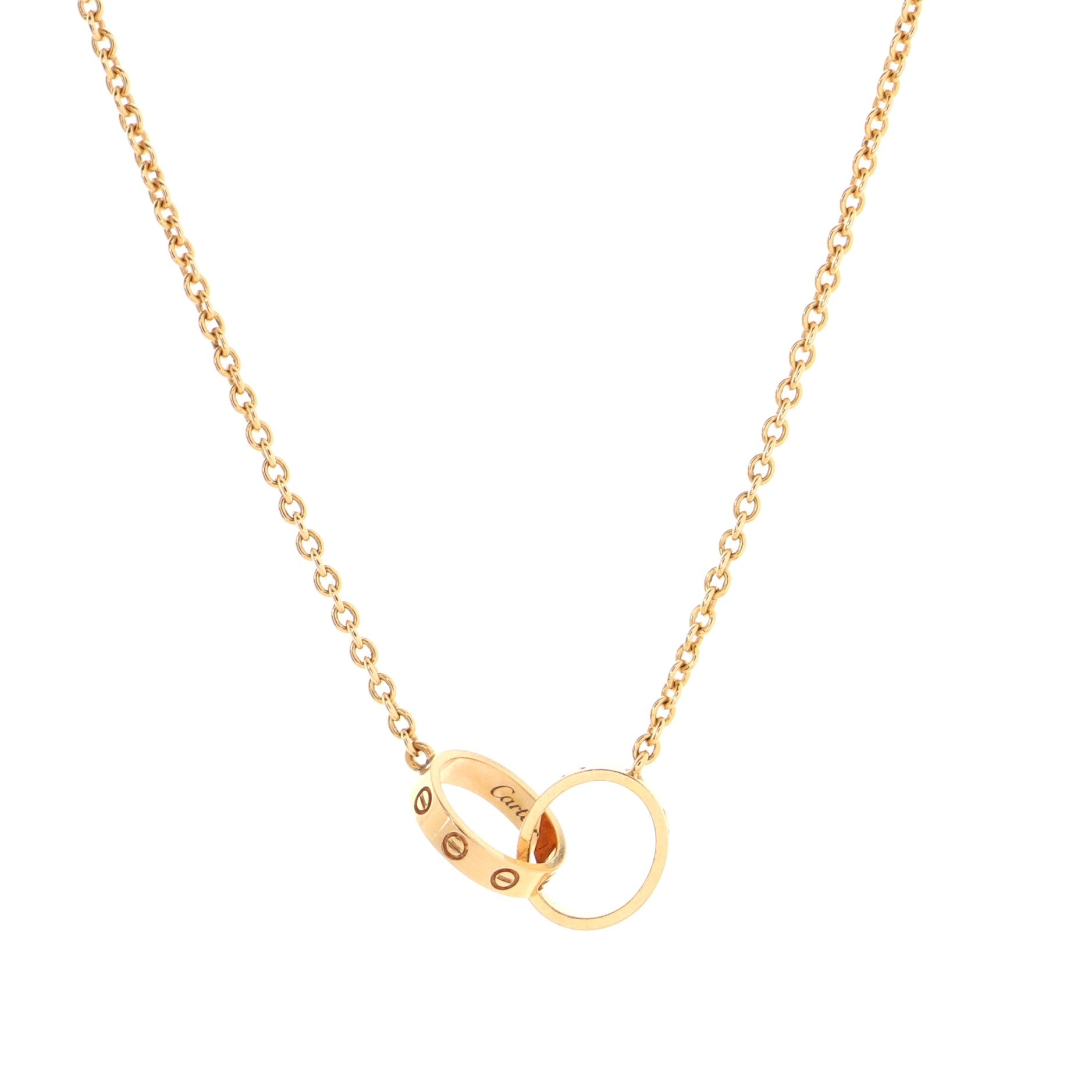 Love Interlocking Necklace 18K Rose Gold