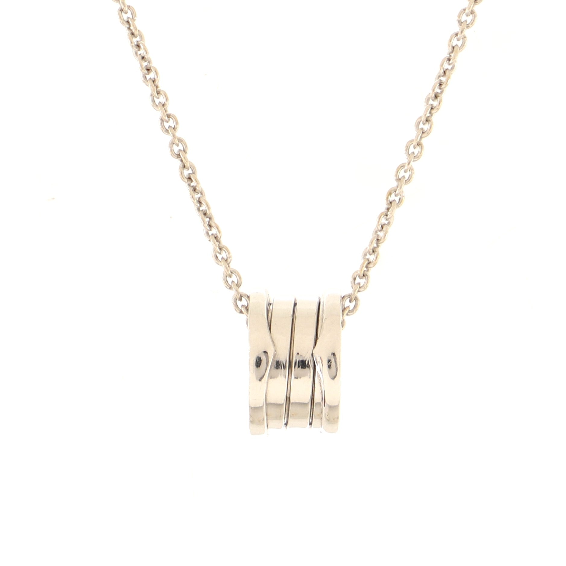 B.Zero1 Pendant Necklace 18K White Gold