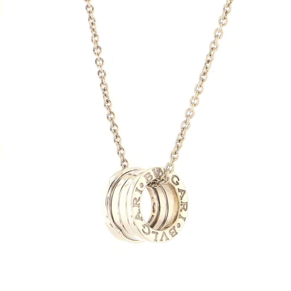 B.Zero1 Pendant Necklace 18K White Gold