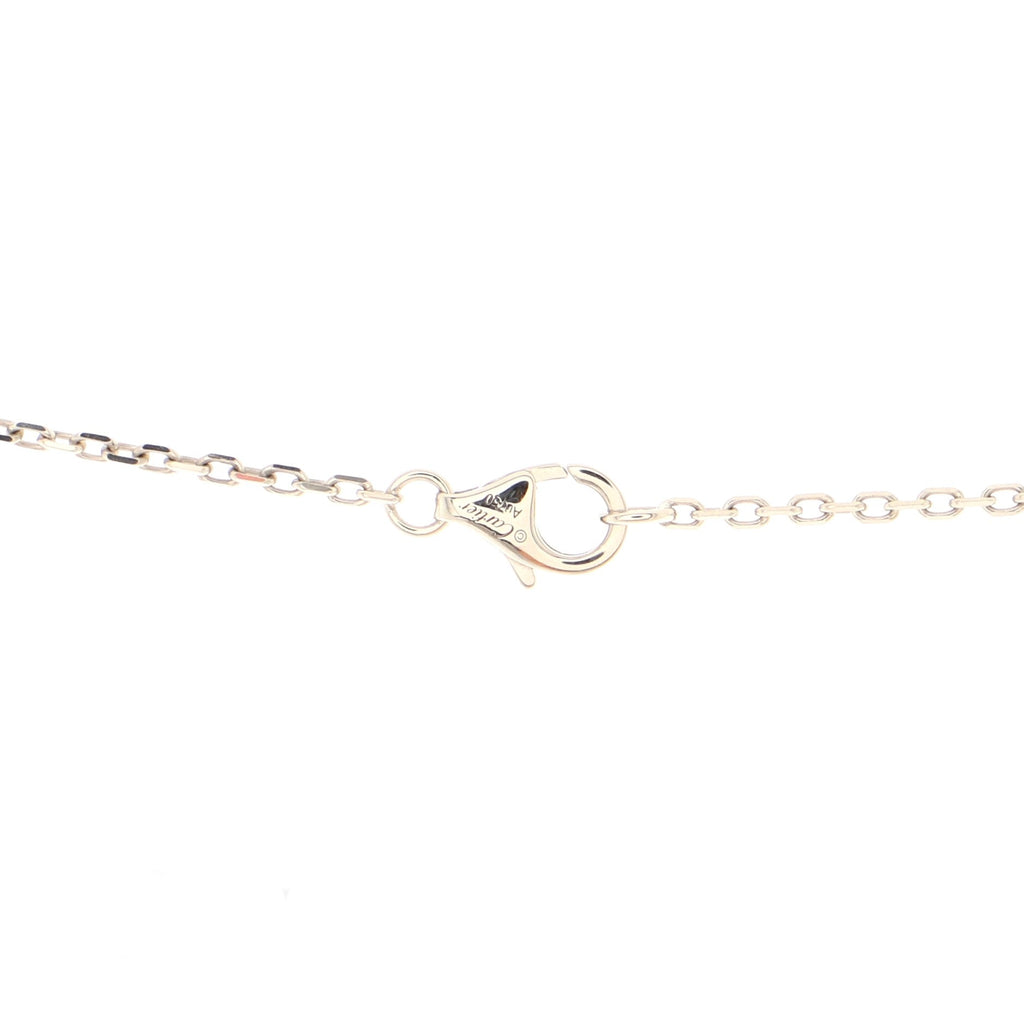 Love Interlocking Pave Necklace 18K White Gold and Diamonds