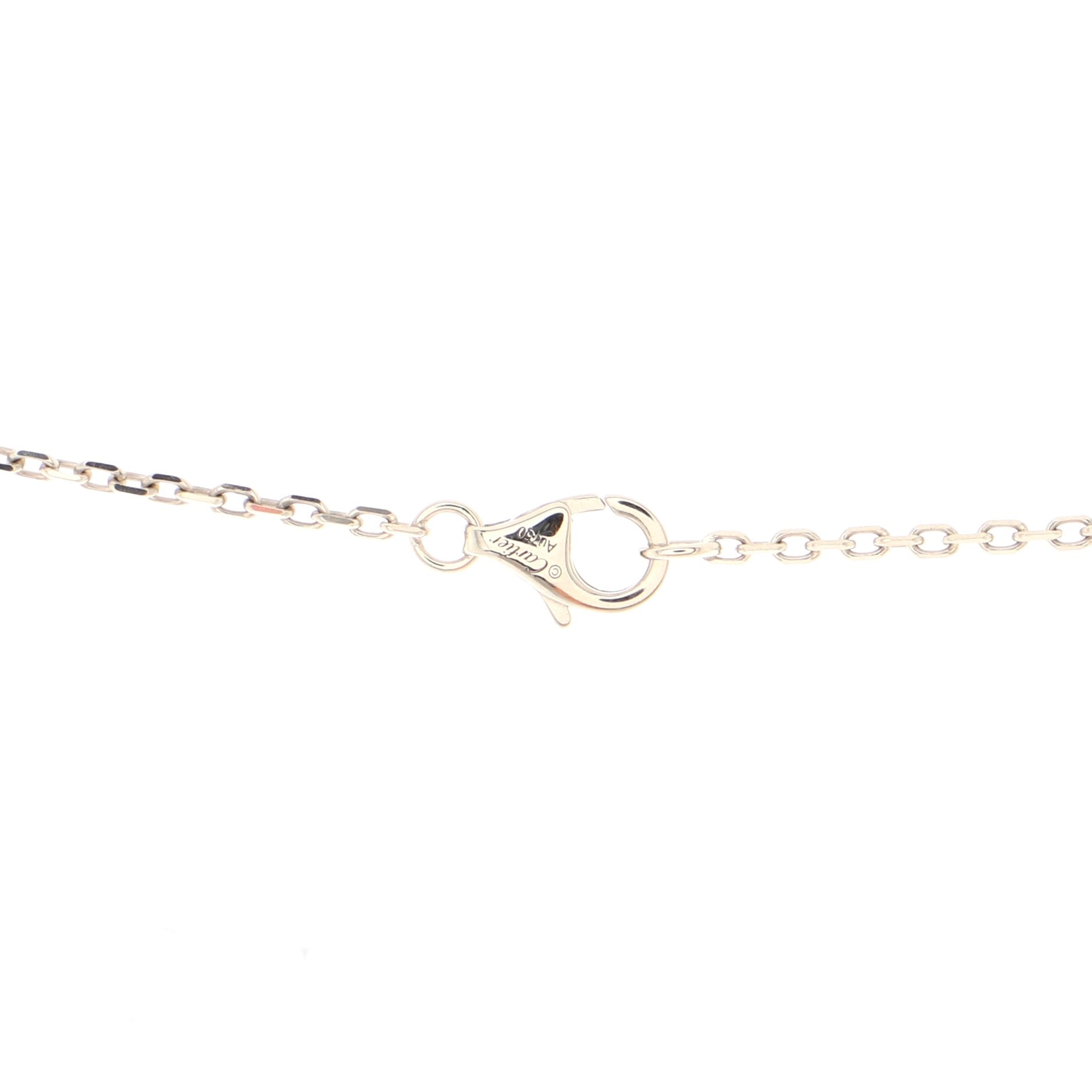 Love Interlocking Pave Necklace 18K White Gold and Diamonds