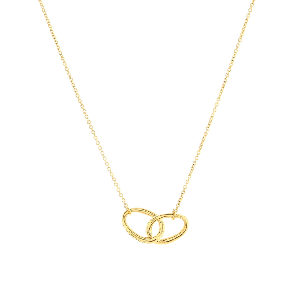 Infinity Pendant Necklace 18K Yellow Gold