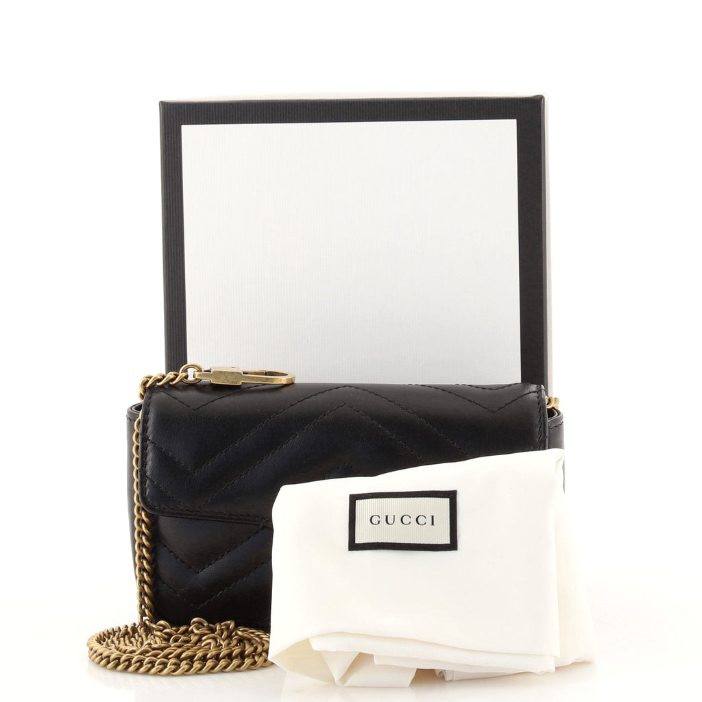 GG Marmont Flap Bag Matelasse Leather Super Mini