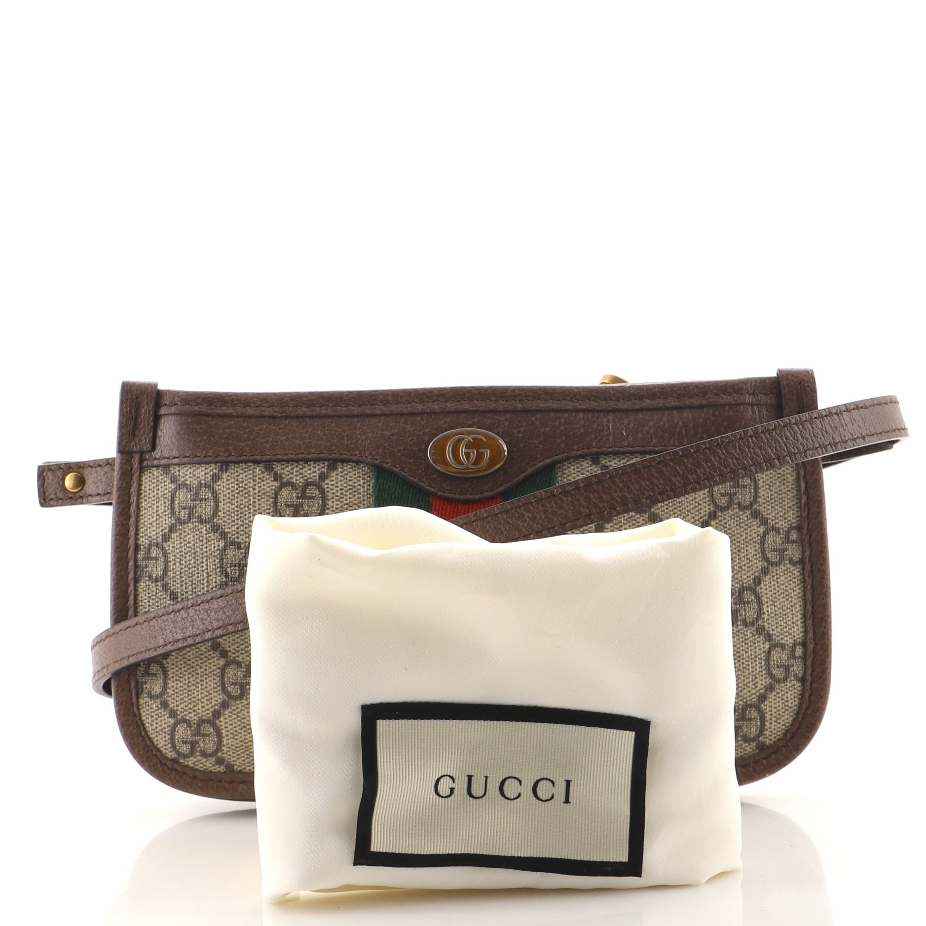 Ophidia Triple Flat Crossbody Bag GG Coated Canvas Mini