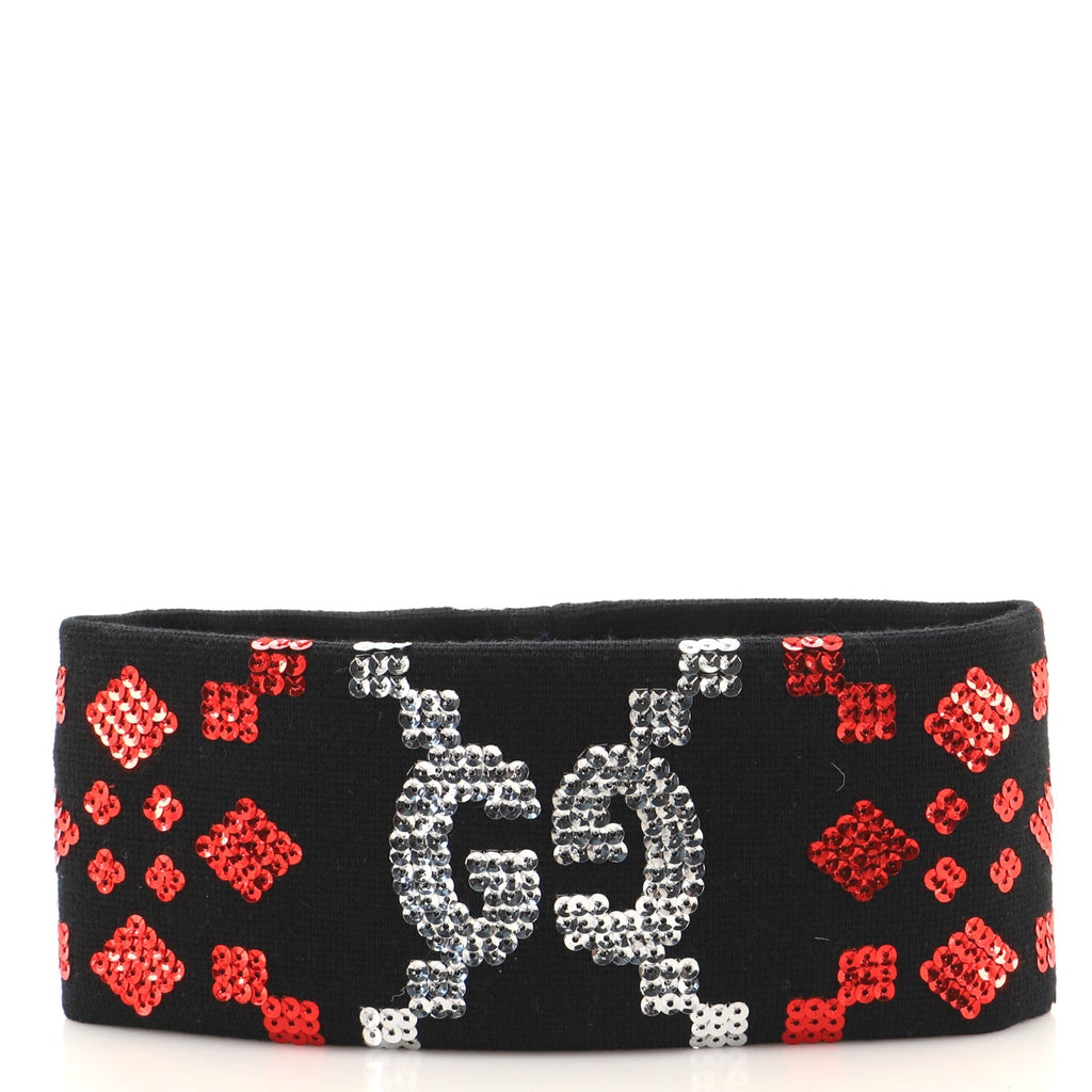 GG Headband Wool with Sequins XXL