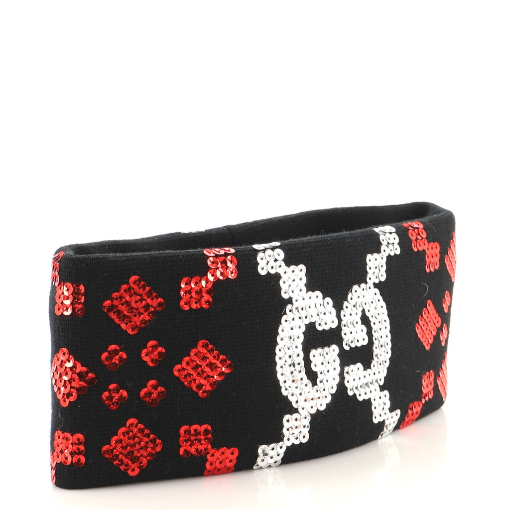 GG Headband Wool with Sequins XXL