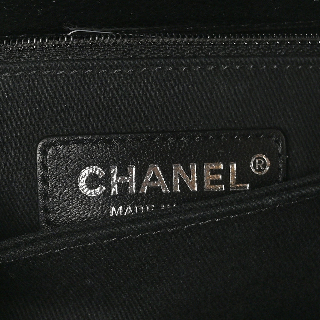 Caviar Quilted Mini Coco Handle Flap So Black