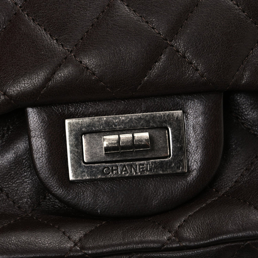 Lambskin Quilted Medium Hybrid Reissue Flap Brown