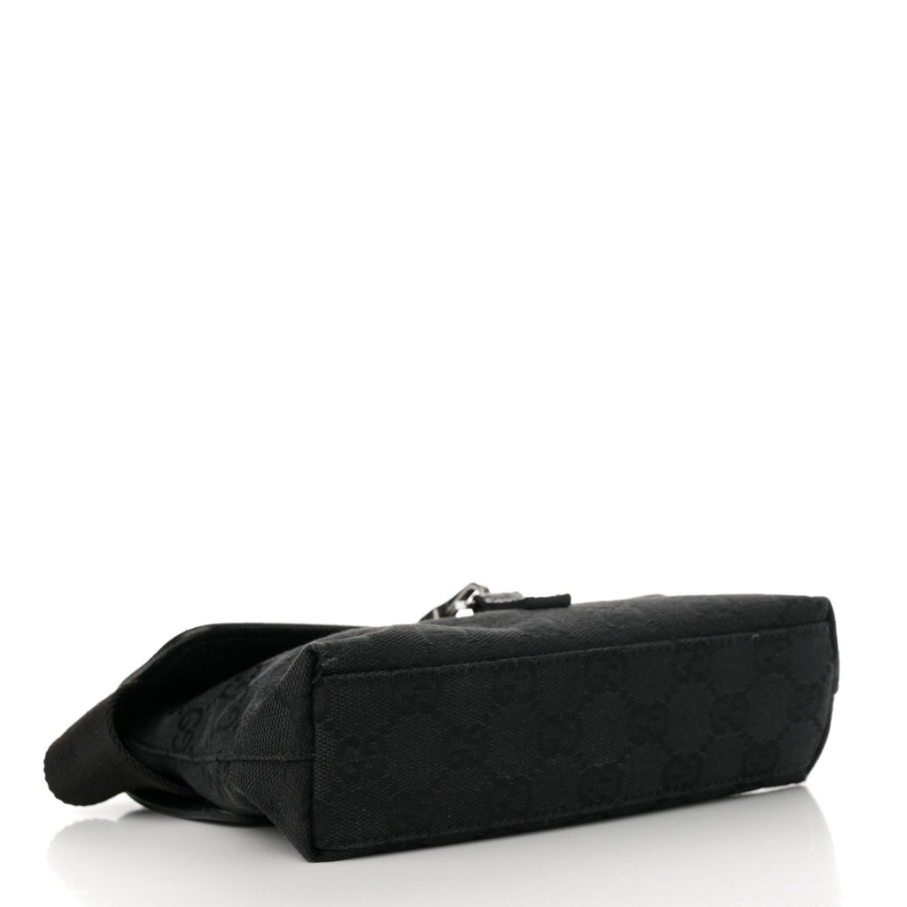 GG Monogram Web Flight Belt Bag Black