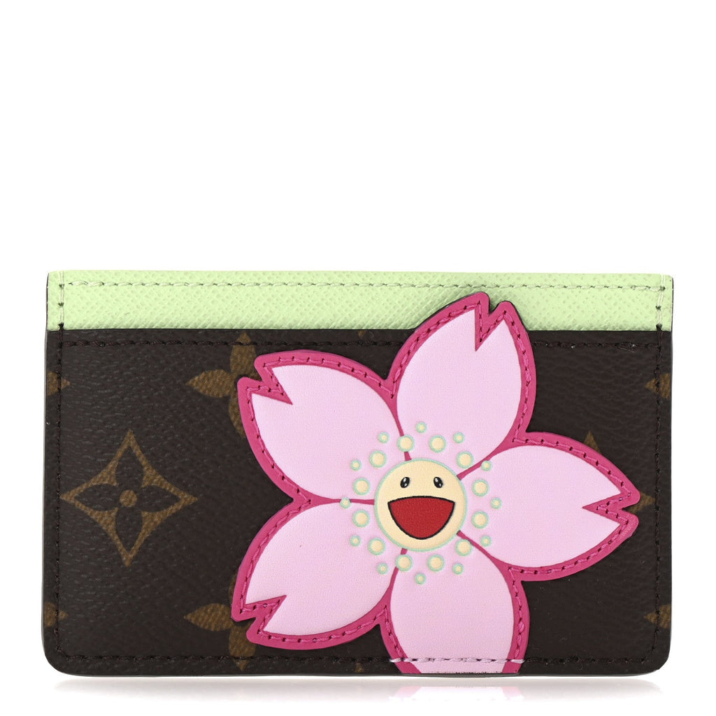 LV X TM Monogram Cherry Blossom  Holder Sakura Brown