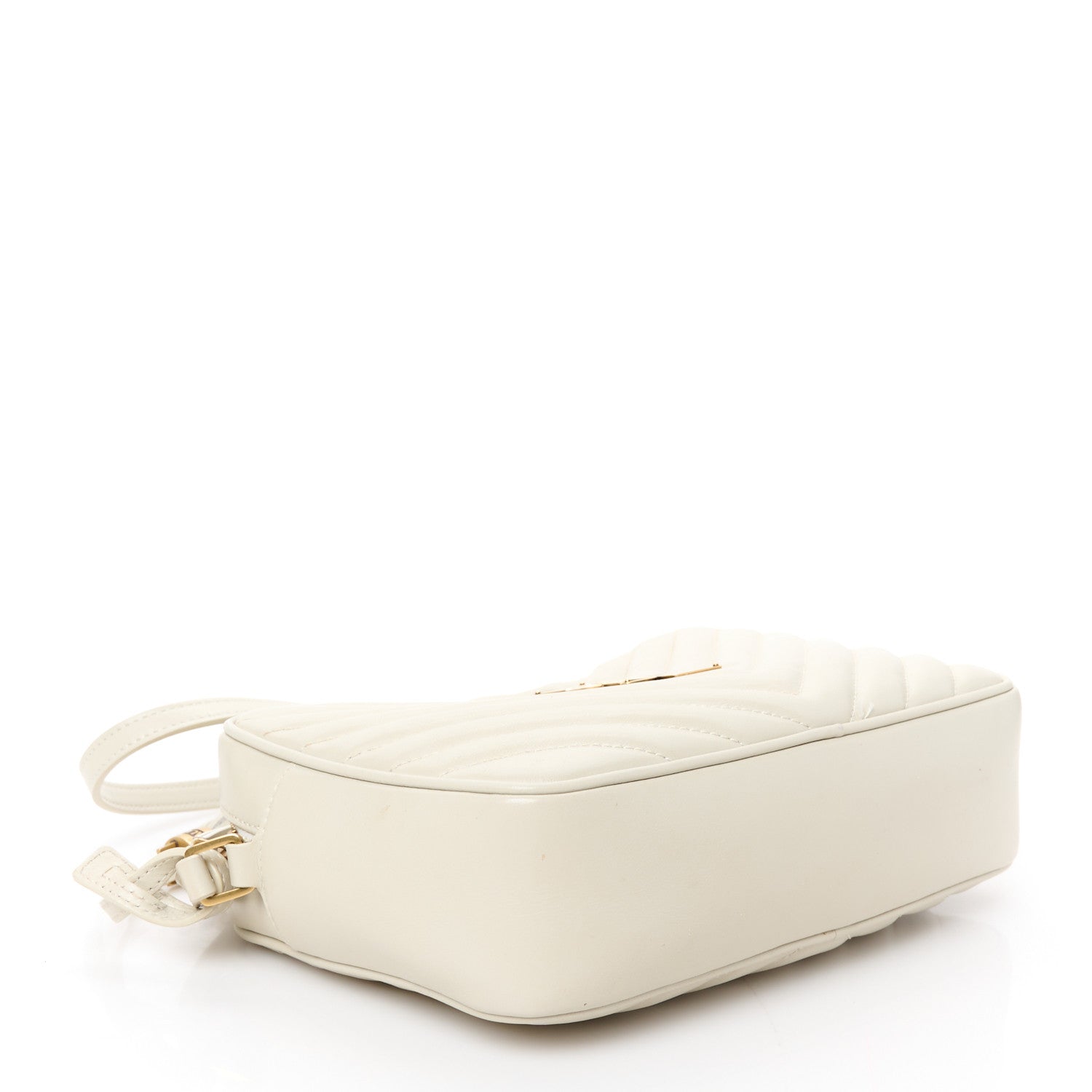 Calfskin Matelasse Monogram Lou Camera Bag Blanc Vintage
