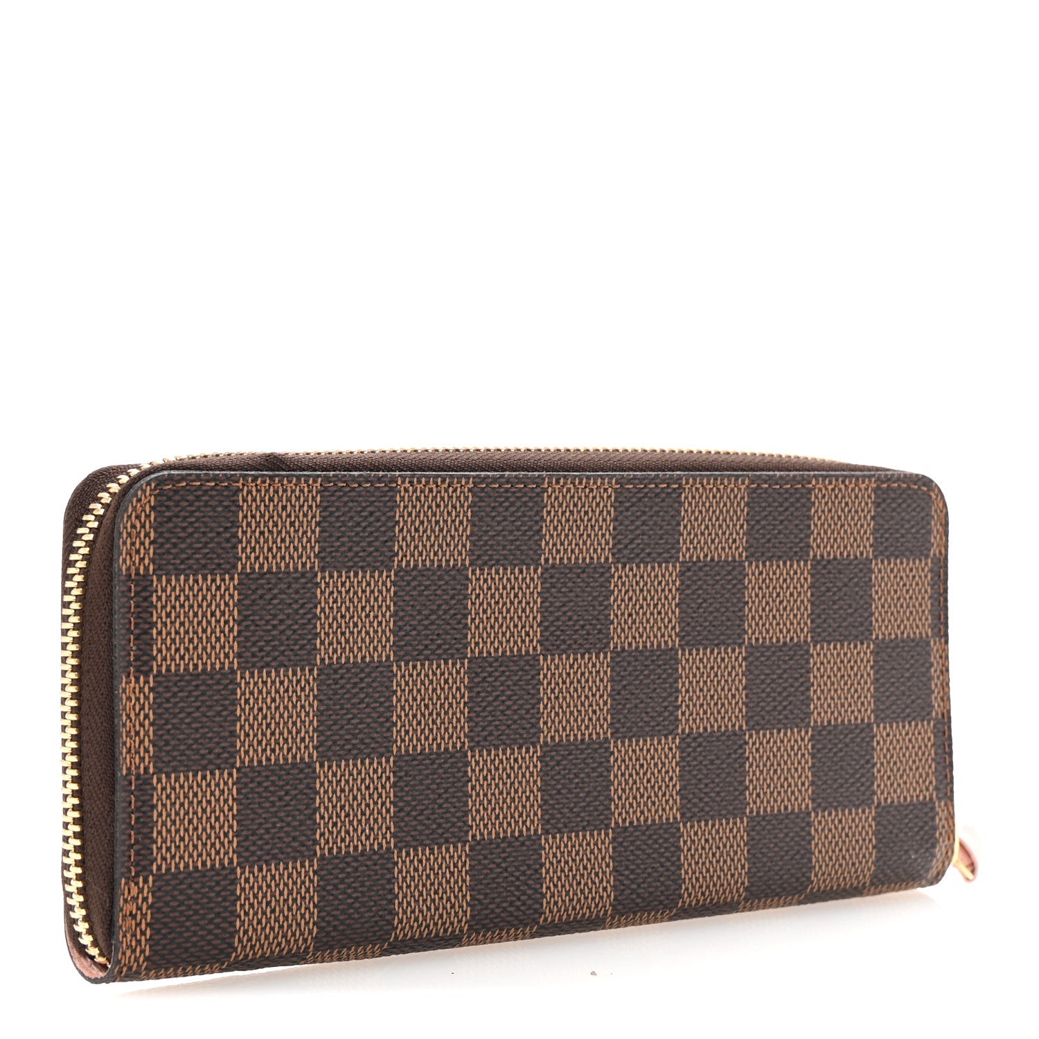 Damier Ebene Clemence Wallet Rose Ballerine