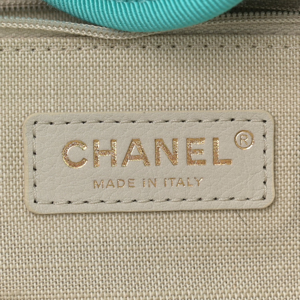 Mixed Fibers Medium Deauville Tote Turquoise