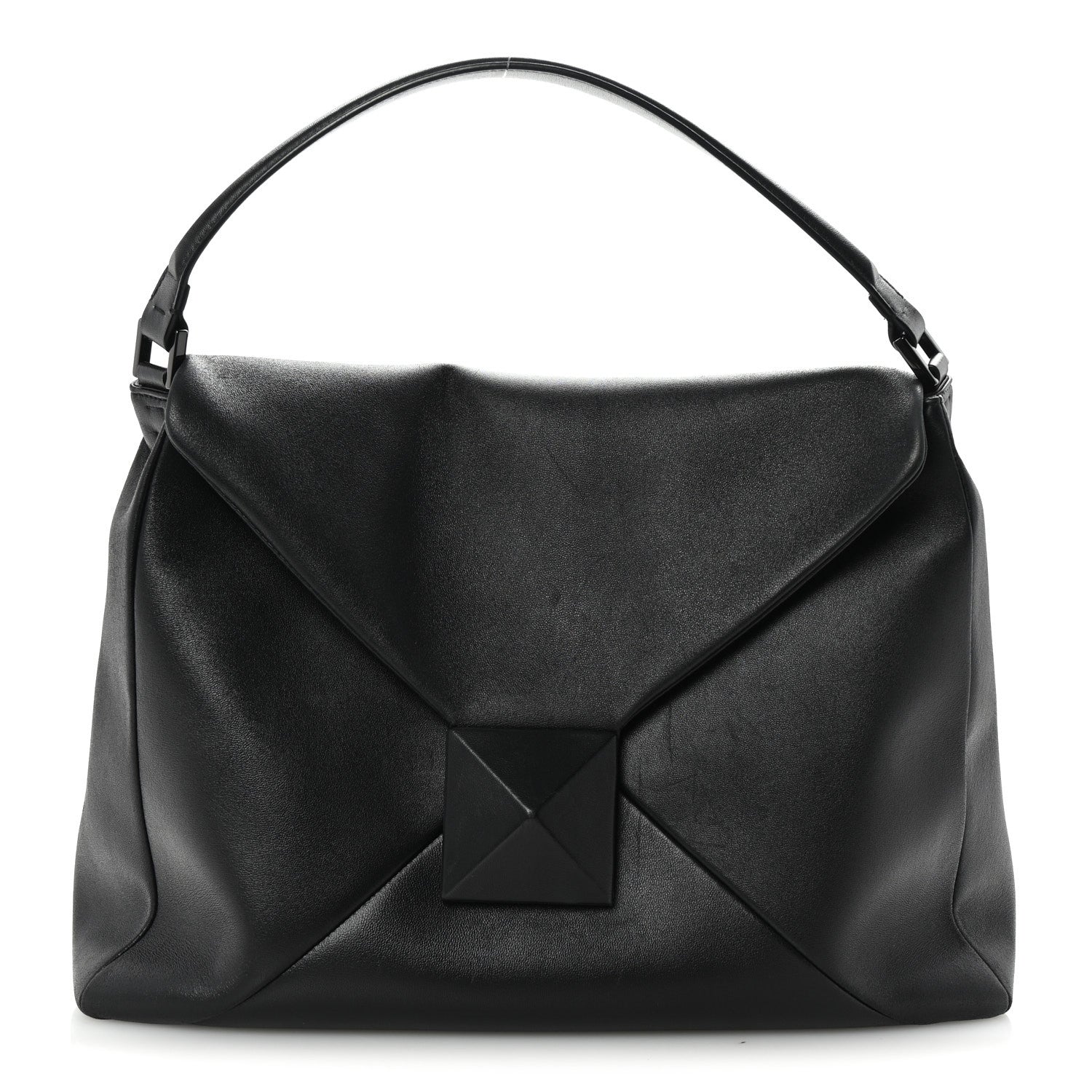 Nappa Monochrome One Stud Hobo Black