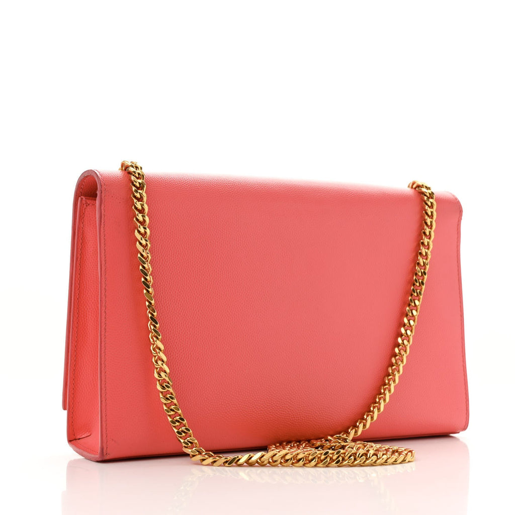 Grain De Poudre Medium Classic Monogram Kate Satchel Rose Clair