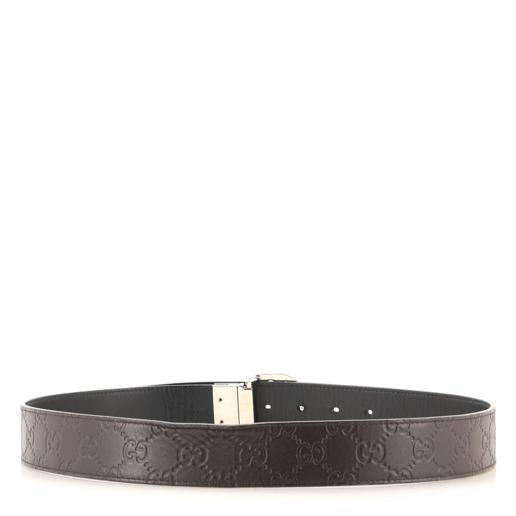 Interlocking G Belt Guccissima Leather Wide 85