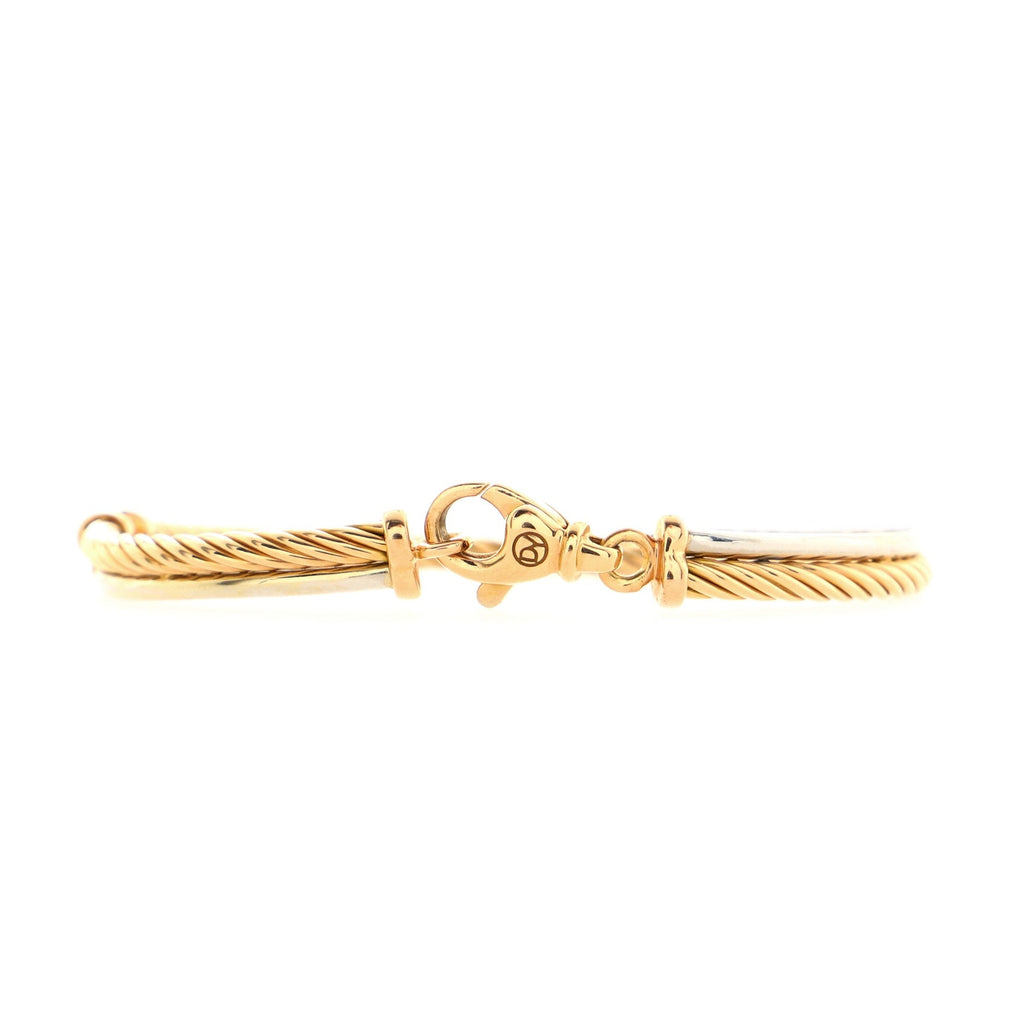 Crossover Bracelet 18K Rose Gold and 18K White Gold with Diamonds
