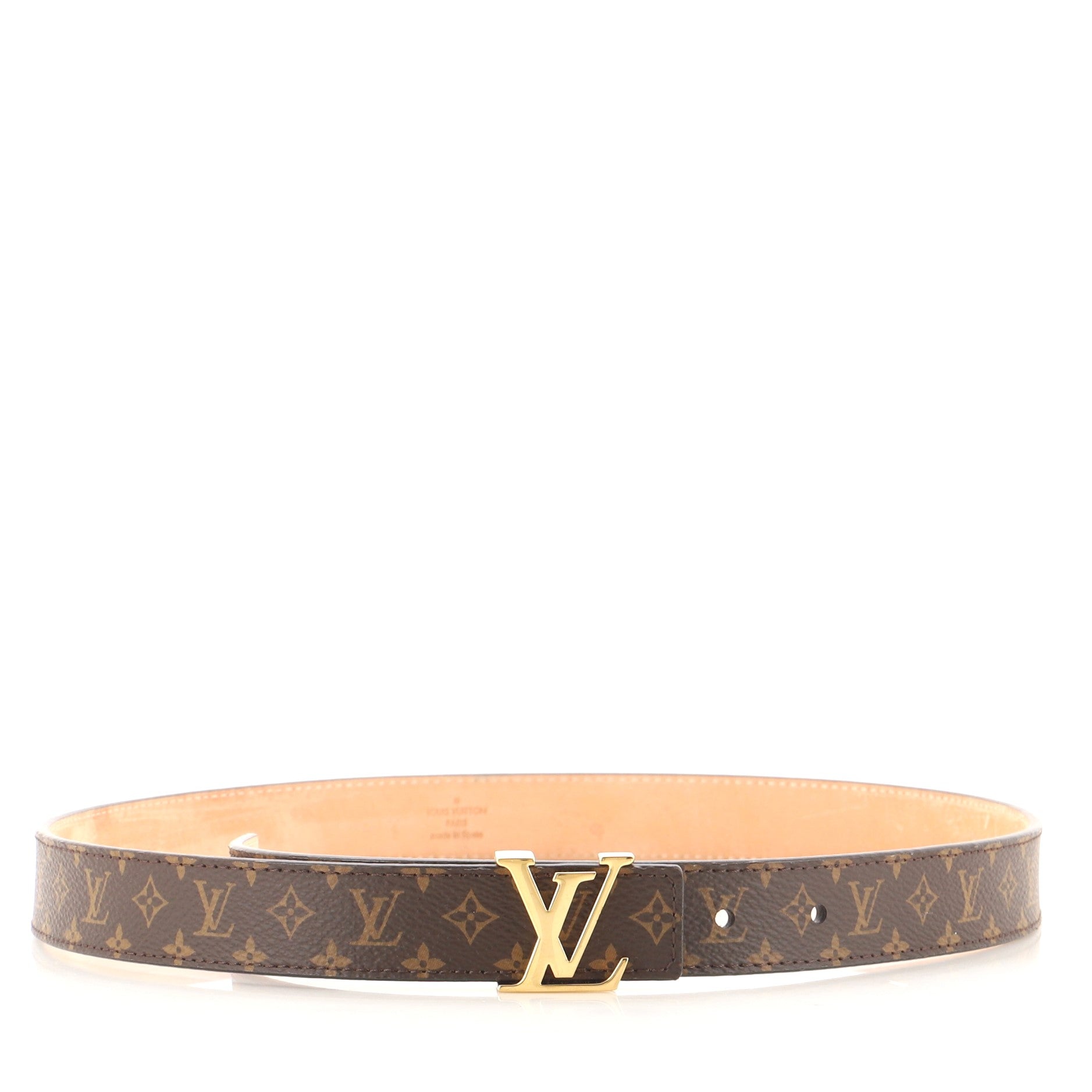 LV Initiales Belt Monogram Canvas Thin 80