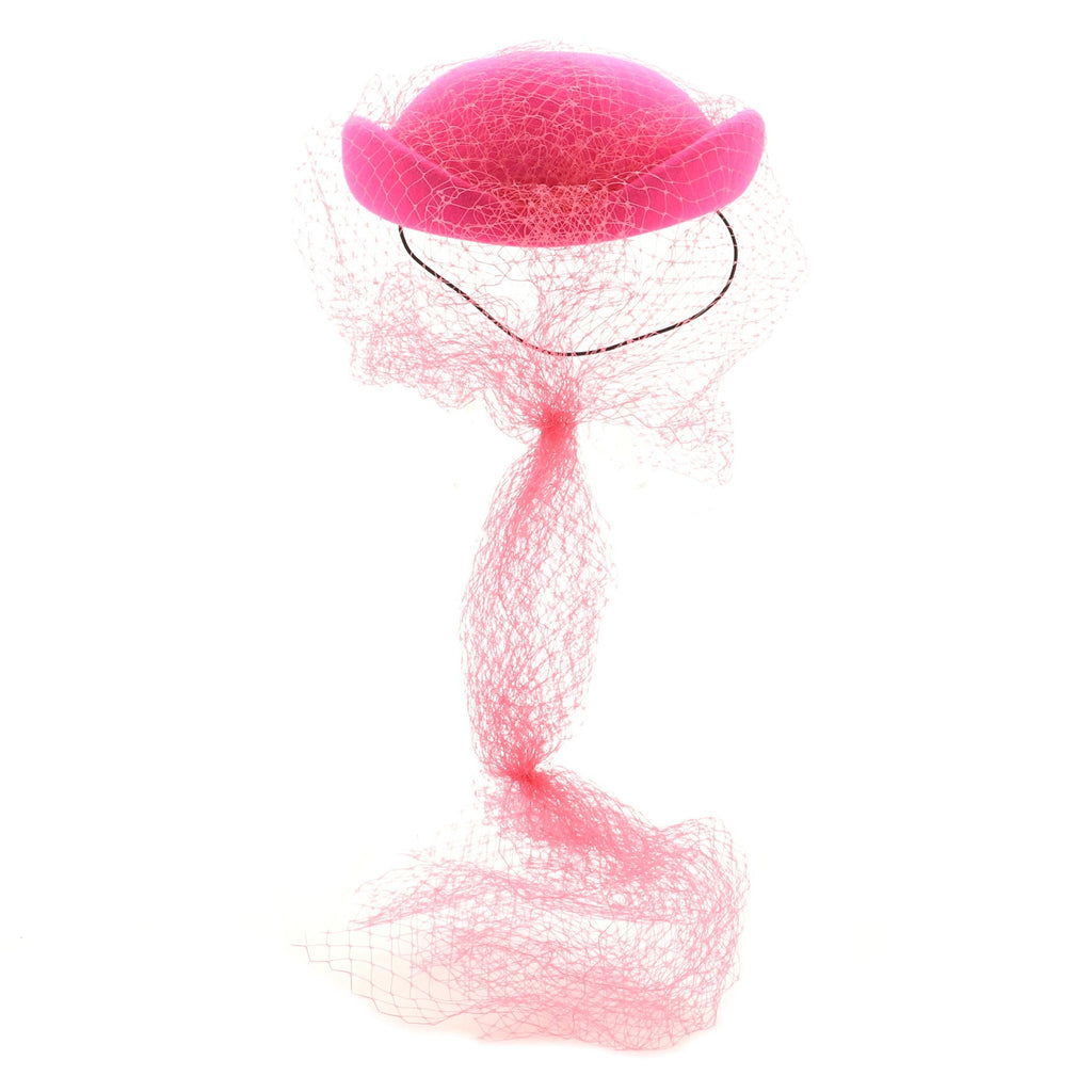 Agnes Hat Felt with Veil Medium