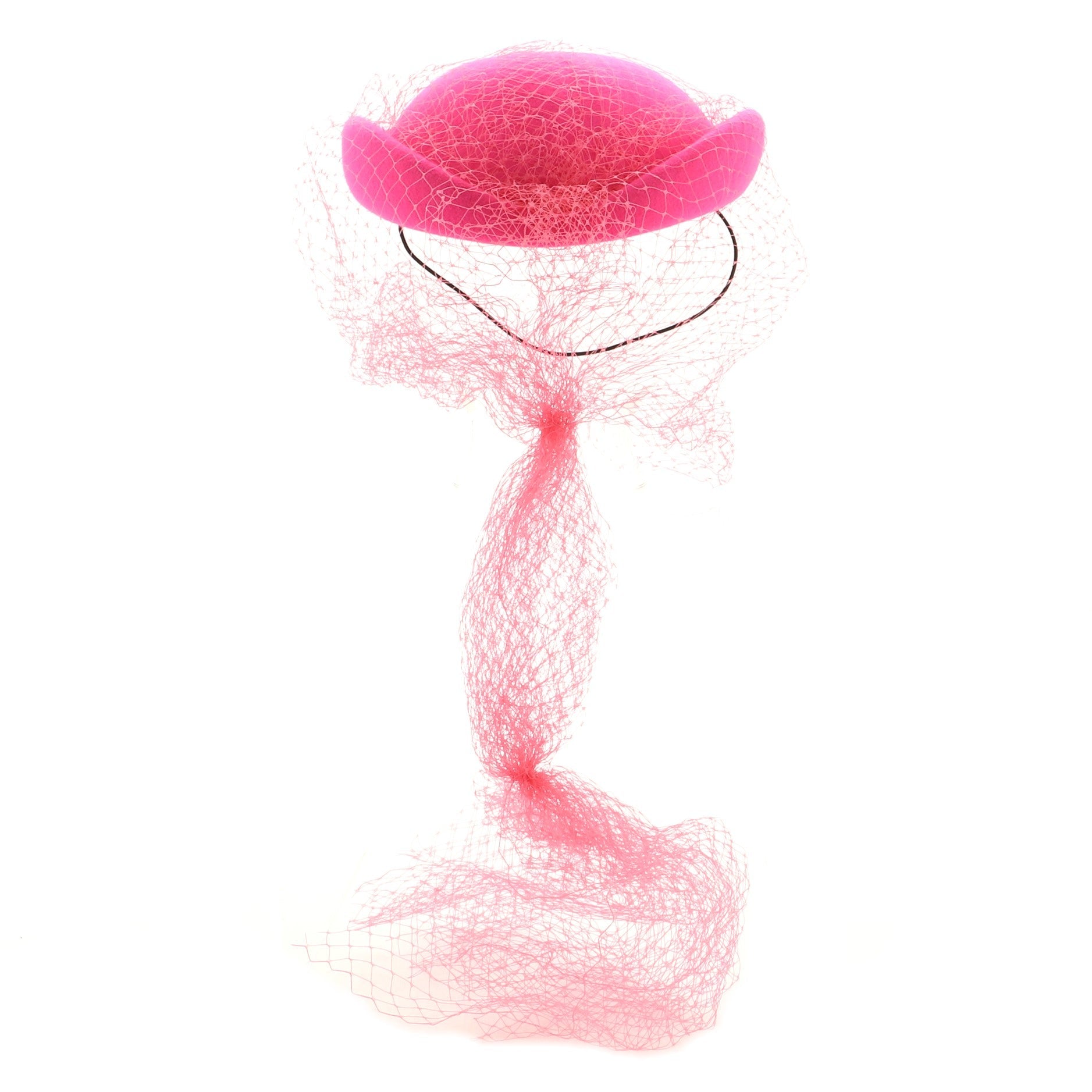 Agnes Hat Felt with Veil Medium