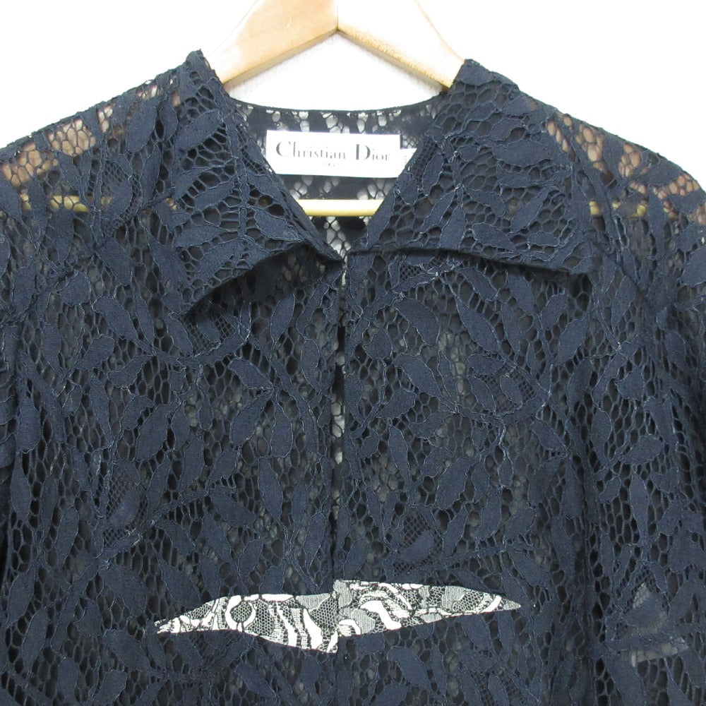 Christian Dior Sheer Lace Blouse