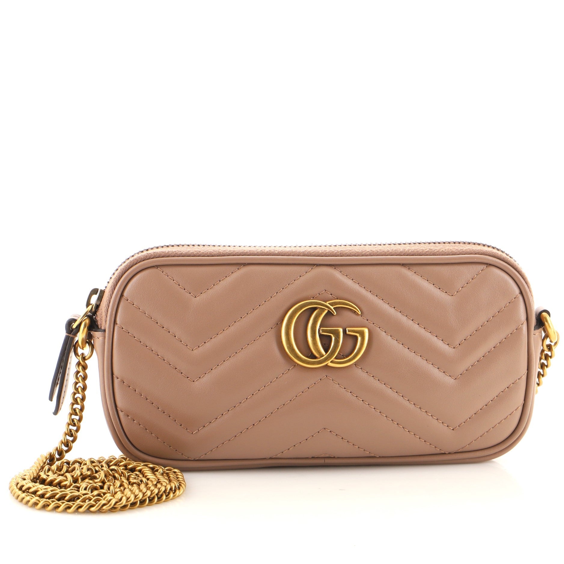 GG Marmont Chain Crossbody Bag Matelasse Leather Mini
