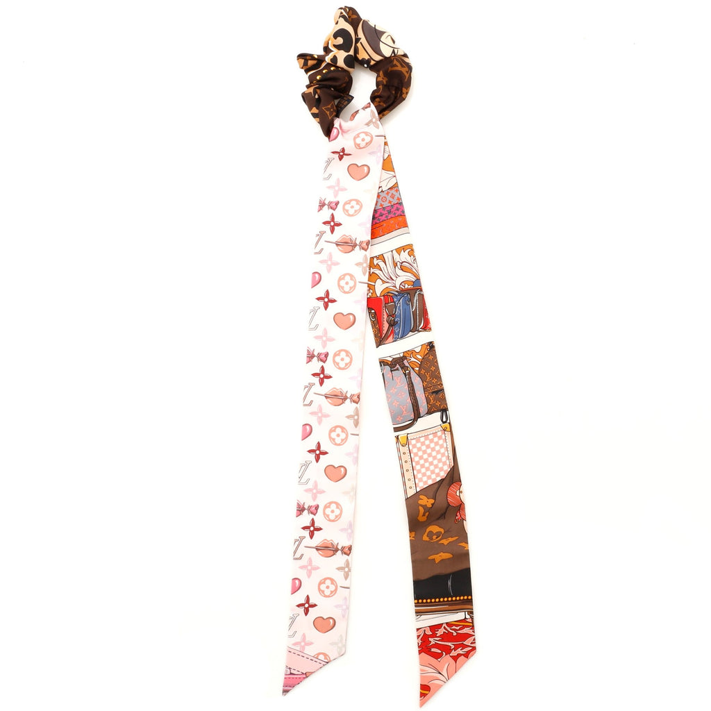 Chouchou Be Mindful Hair Scrunchie Printed Silk XS
