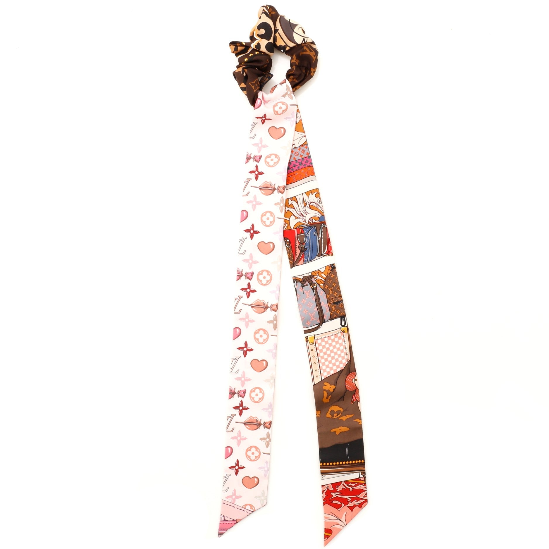 Chouchou Be Mindful Hair Scrunchie Printed Silk XS