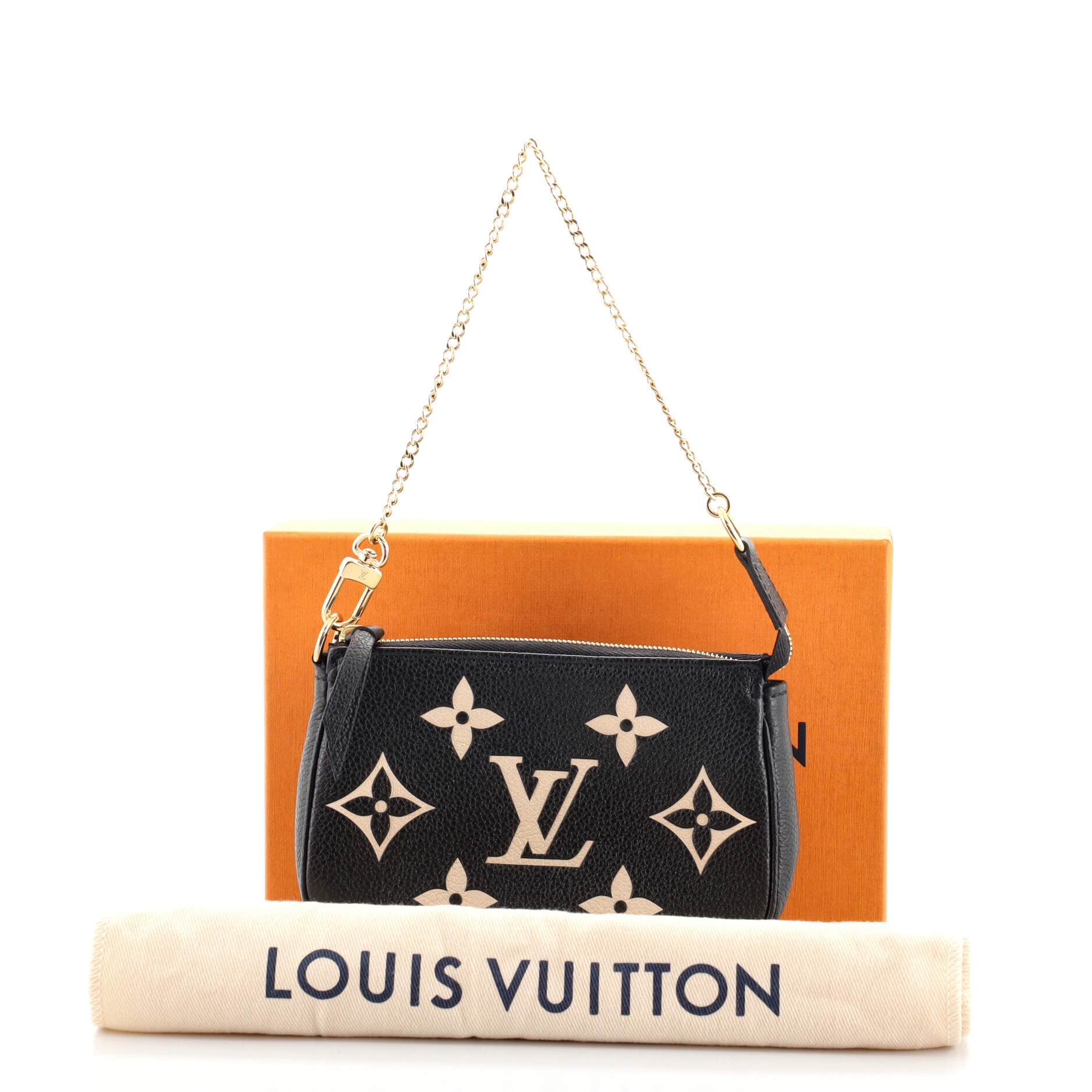 Pochette Accessoires Bicolor Monogram Empreinte Giant Mini