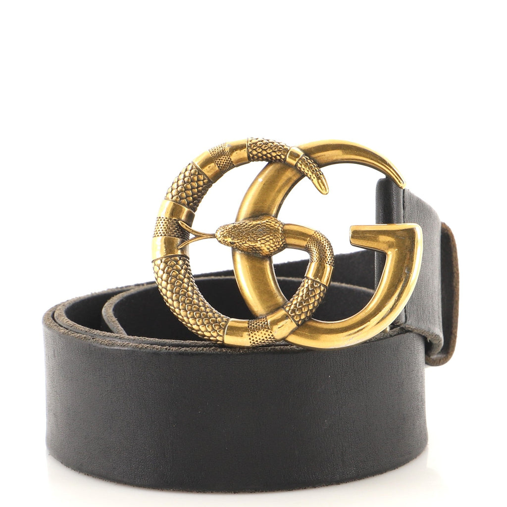 Snake Marmont Belt Leather Wide 80
