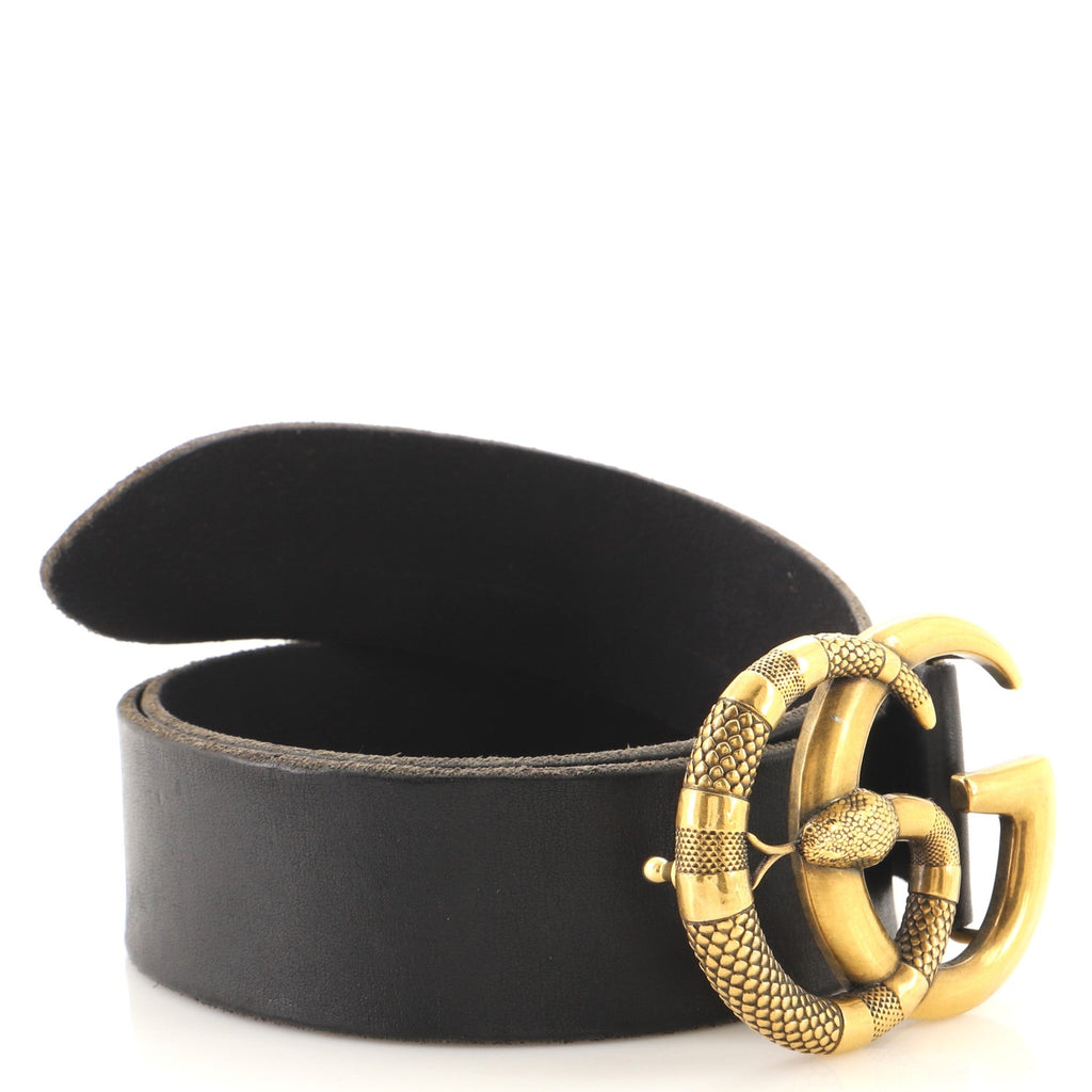 Snake Marmont Belt Leather Wide 80