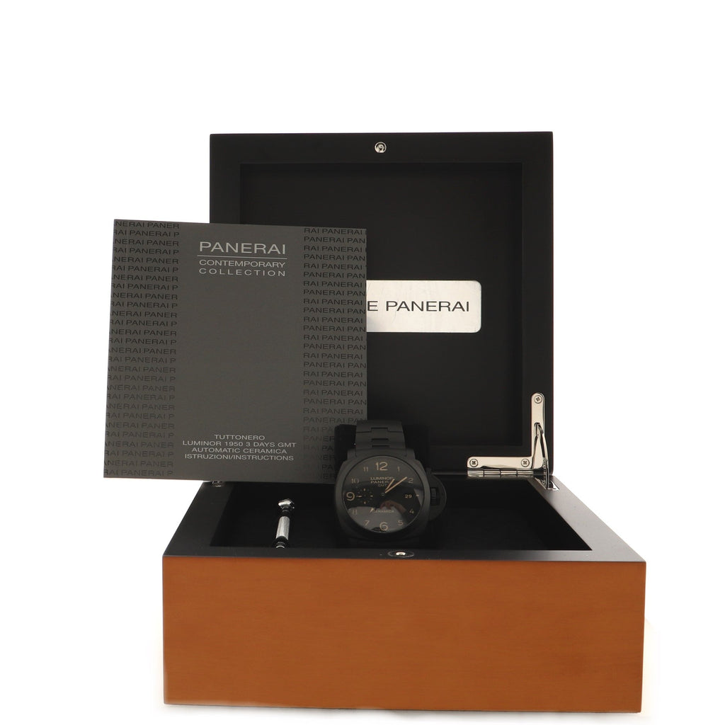 Luminor 1950 3 Days GMT Tuttonero Automatic Watch Ceramic 44
