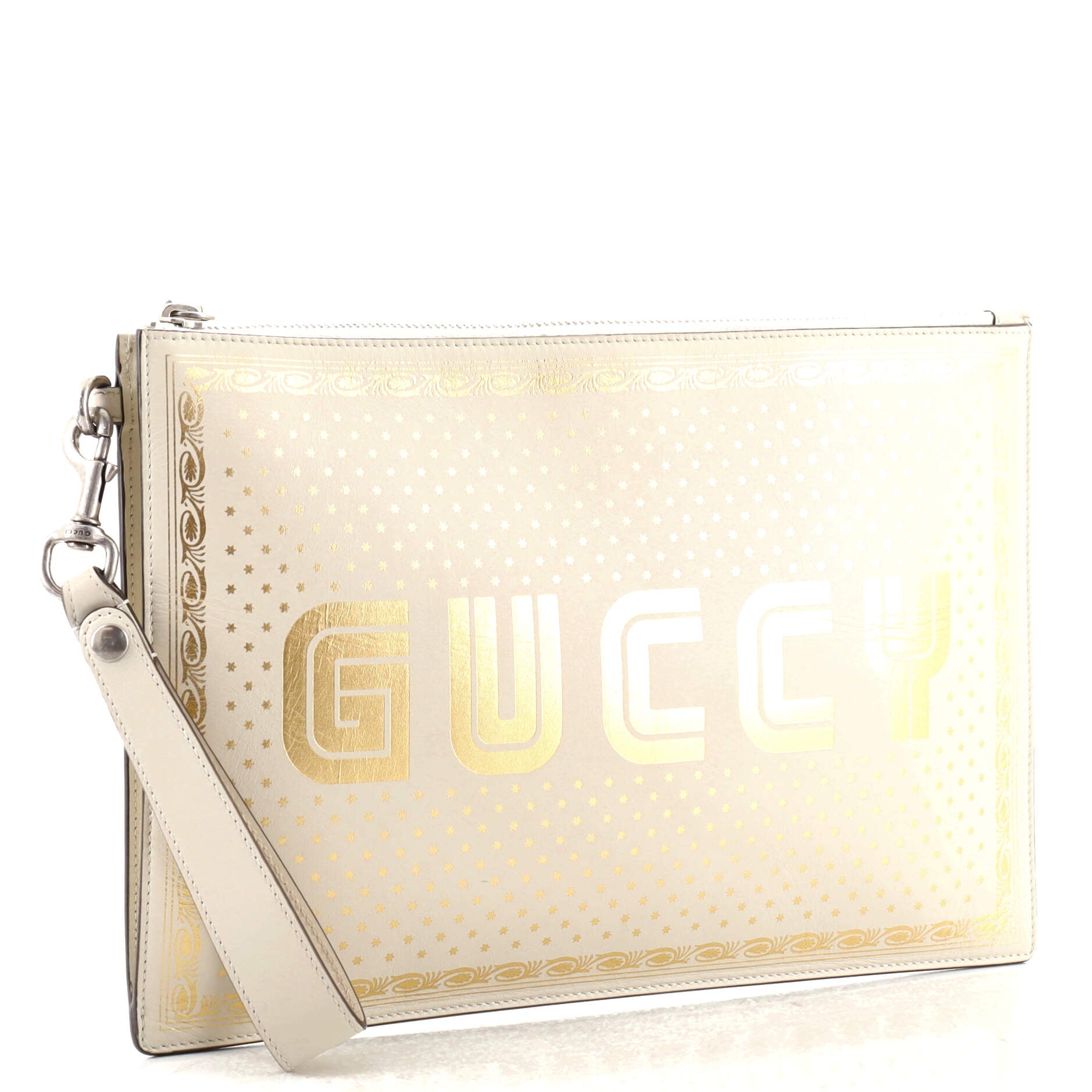 Wristlet Clutch Limited Edition Printed Leather