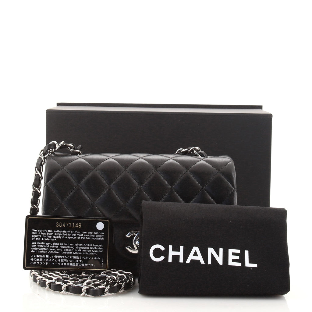 Classic Single Flap Bag Quilted Lambskin Mini