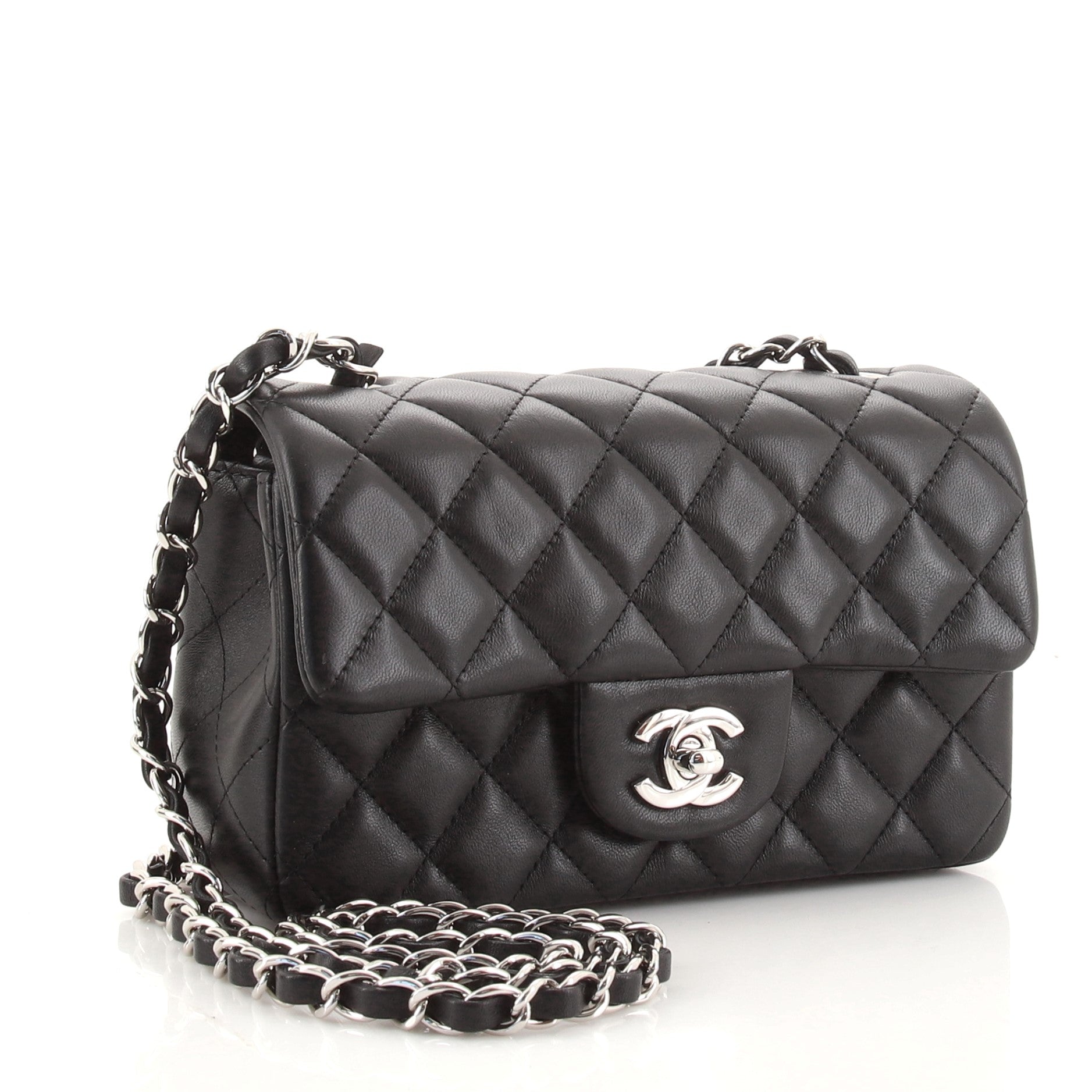 Classic Single Flap Bag Quilted Lambskin Mini