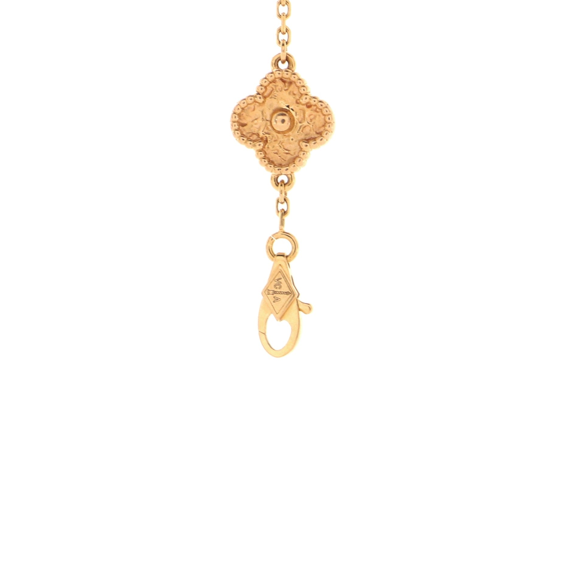 Sweet Alhambra 6 Motifs Bracelet 18K Rose Gold