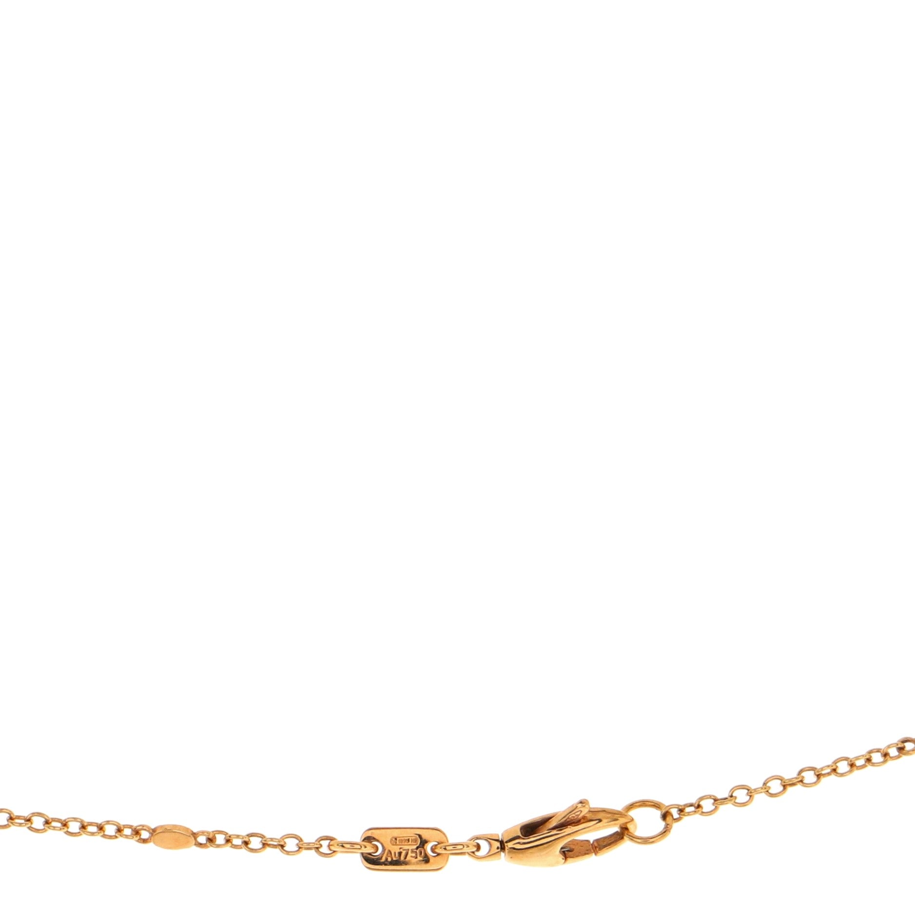 Icon Blooms Twirl Pendant Necklace 18K Rose Gold and Enamel