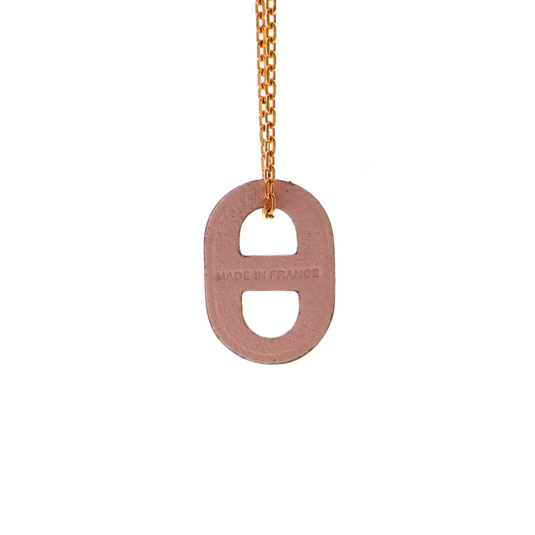 O'Maillon Pendent Necklace Metal and Leather