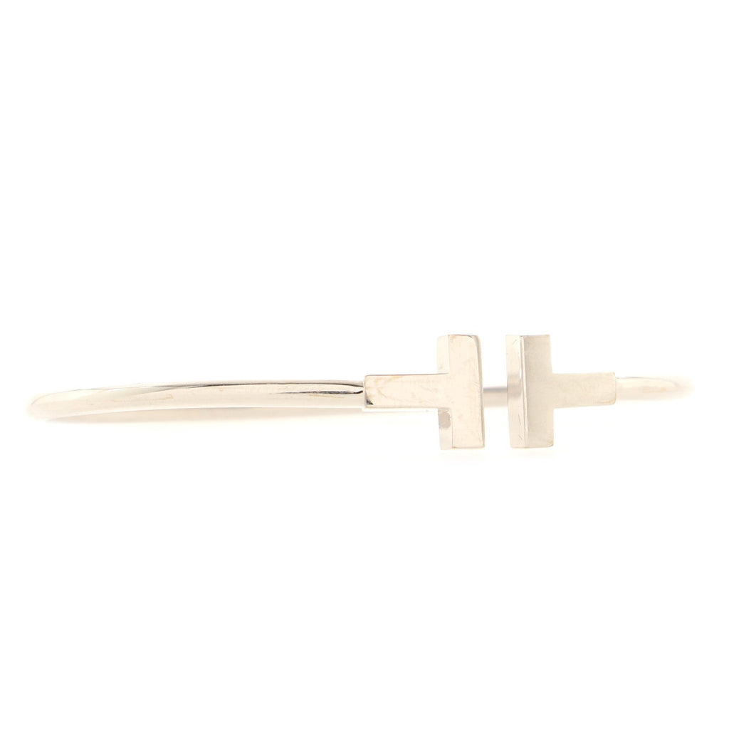 T Wire Bracelet 18K White Gold