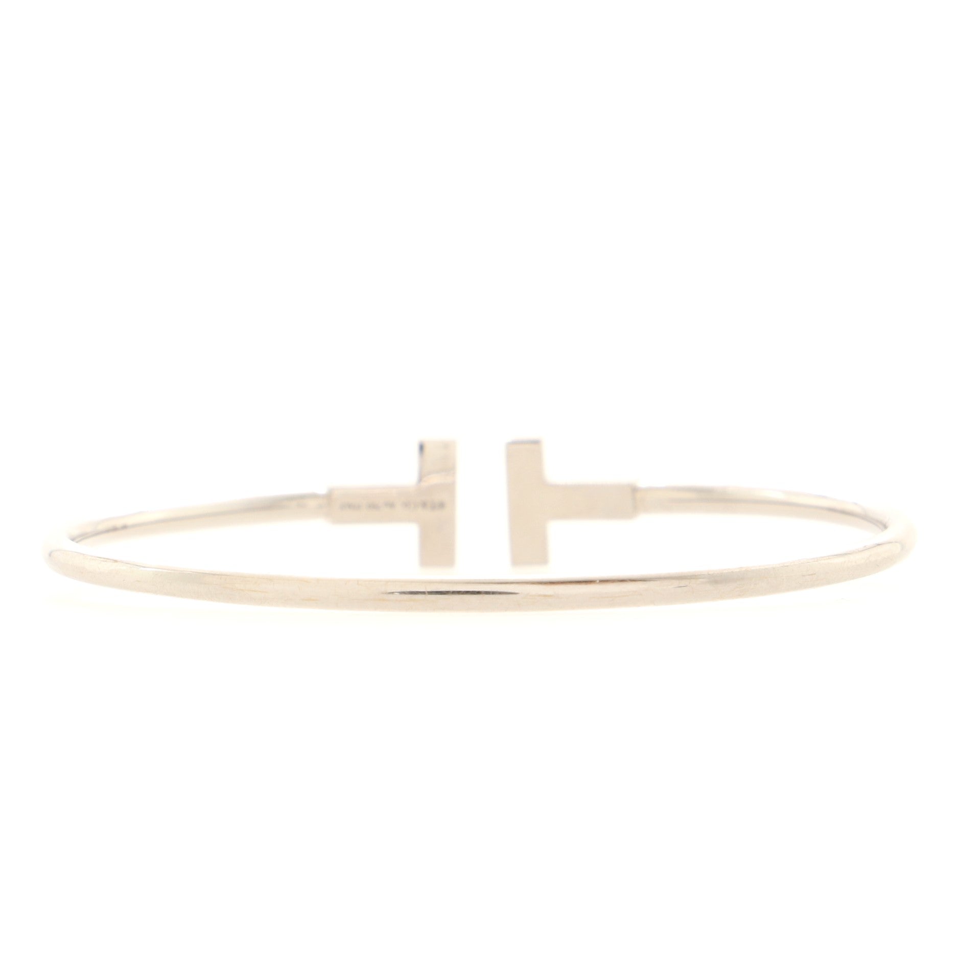 T Wire Bracelet 18K White Gold