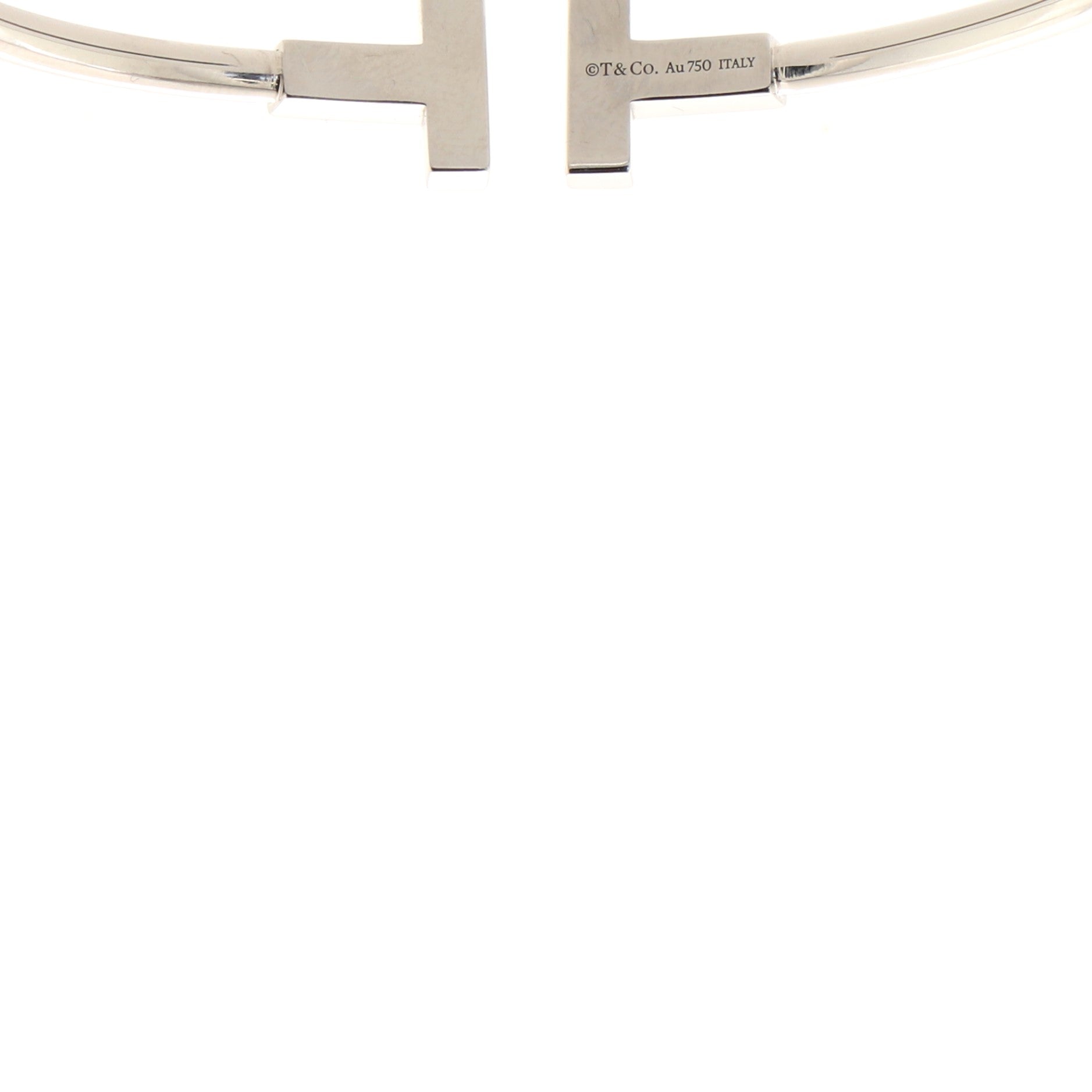 T Wire Bracelet 18K White Gold